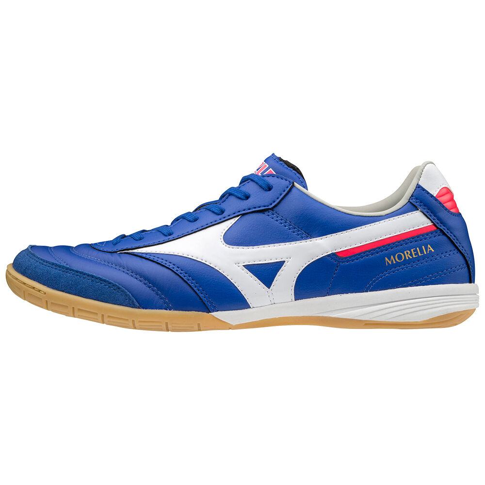 Zapatos De Futbol Mizuno Morelia Indoor Hombre Azules/Blancas Outlet GKWA-03589